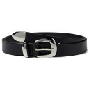 メイドウェル レディース ベルト アクセサリー Skinny Leather Western Belt True Black