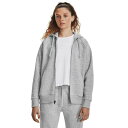 アンダーアーマー レディース パーカー・スウェットシャツ アウター Rival Fleece Full Zip Hoodie Mod Gray Light He...