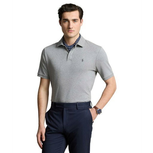 ラルフローレン メンズ シャツ トップス Classic Fit Soft Cotton Polo Shirt Steel Heather ラルフローレン メンズ シャツ トップス Classic Fit Soft Cotton Polo Shirt Steel Heather