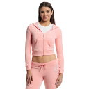 ジューシークチュール レディース パーカー・スウェットシャツ アウター Heritage Cropped Track Jacket Strawberry Ice