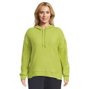 モッドドック レディース パーカー・スウェットシャツ アウター Long Sleeve Quilted Oversized Hoodie Lemon Lime