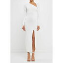 エンドレスローズ レディース ワンピース トップス Women's Cut Out Long Sleeve Maxi Dress White