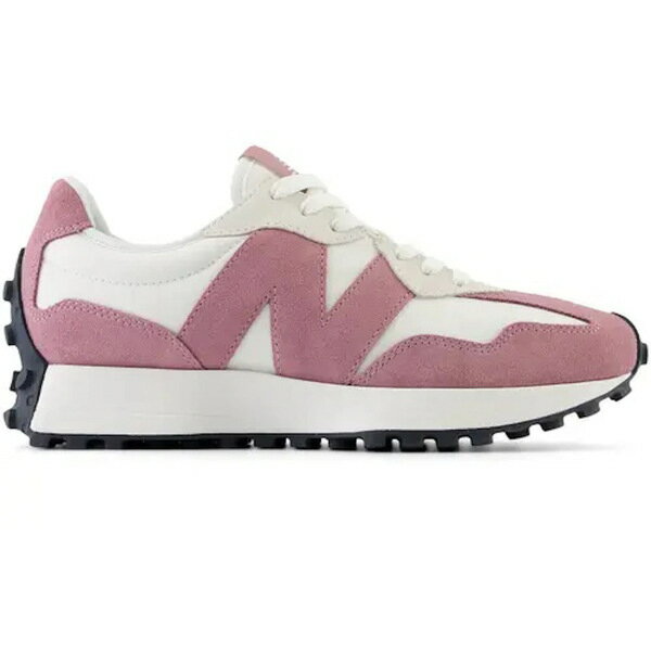 New Balance ニューバランス レディース スニーカー 【New Balance 327 Pink White Suede (Women's)】 サイズ US_8(25.0cm) Pink/White
