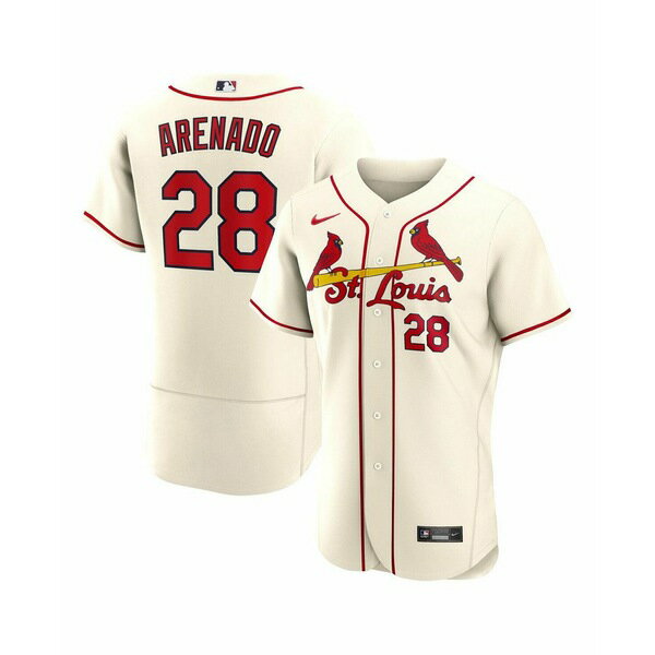 ナイキ メンズ パーカー・スウェットシャツ アウター Men's Nolan Arenado Cream St. Louis Cardinals Alternate Authentic Player Jersey Cream