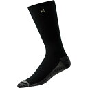 フットジョイ メンズ 靴下 アンダーウェア FootJoy ProDry Crew Golf Socks Black その1