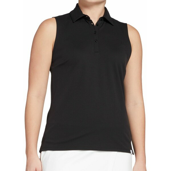 ウォルター・ヘーゲン レディース シャツ トップス Walter Hagen Women's Core Pique Sleeveless Golf Polo Black