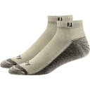 フットジョイ メンズ 靴下 アンダーウェア FootJoy ProDry Sport Ankle Socks 2-Pack Driftwood