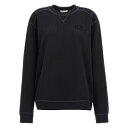 ガニー レディース パーカー・スウェットシャツ アウター Logo Embroidered Sweatshirt Black