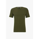 ボス メンズ Tシャツ トップス Basic T-shirt - dark green seven