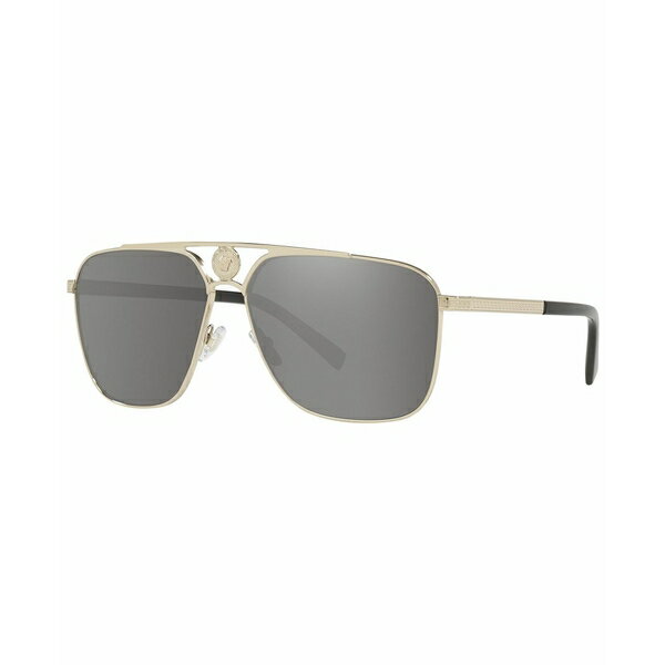 ヴェルサーチ ヴェルサーチ メンズ サングラス・アイウェア アクセサリー Men's Sunglasses, VE2238 Pale Gold-Tone