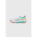 アシックス レディース テニス スポーツ NETBURNER BALLISTIC 4 - Handball shoes - white/sea glass
