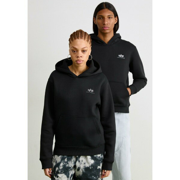 アルファインダストリーズ レディース パーカー・スウェットシャツ アウター HOODIE UNISEX - Hoodie - black/chrome