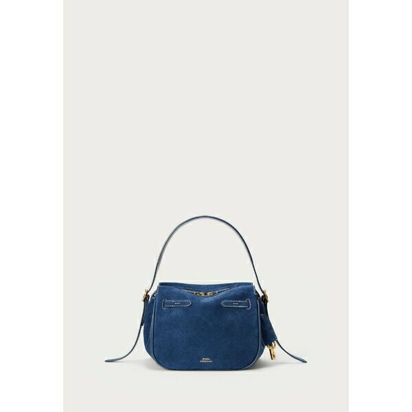 ラルフローレン レディース ハンドバッグ バッグ POLO ID SUEDE MINI SATCHEL - Handbag - dark jean