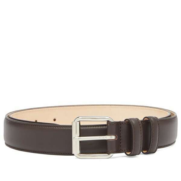 アーペーセー メンズ ベルト アクセサリー A.P.C. Classic Paris Belt Brown