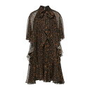 【送料無料】 アーデム レディース ワンピース トップス Midi dresses Brown