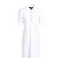 LAUREN RALPH LAUREN t[ s[X gbvX fB[X COLLARED SHIFT DRESS White