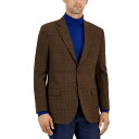楽天astyナウティカ メンズ ジャケット＆ブルゾン アウター Men's Modern-Fit Plaid Tweed Sport Coat Brown