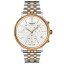 ティソット メンズ 腕時計 アクセサリー Men's Swiss Chronograph Carson Premium Two-Tone Stainless Steel Bracelet Watch 41mm Two-Tone