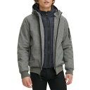 g~[ qtBK[ Y WPbgu] AE^[ Men's Hoodie Bomber Combo Jacket Heather Grey