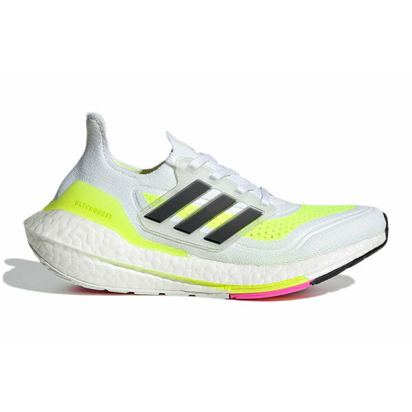 adidas アディダス メンズ スニーカー 【adidas UltraBoost 21 J 'White Solar Yellow' FZ2929】 サイズ US_M_3.5