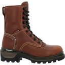 ロッキー メンズ ブーツ シューズ Rocky Men's Rams Horn 400G Waterproof Composite Toe Work Boots Brown