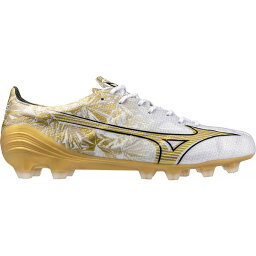 ミズノ レディース サッカー スポーツ Mizuno Alpha Pro FG Soccer Cleats White/Gold
