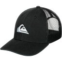 NCbNVo[ Y Xq ANZT[ Quiksilver Men's Grounder Trucker Hat Black