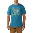 }Een[hEFA Y Vc gbvX Mountain Hardwear Men's Tie Dye Earth Short-Sleeve Tee Baltic Blue