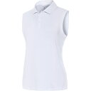 AeBOA fB[X Vc gbvX Antigua Women's Recap Sleeveless Golf Polo Optic White