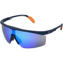 DSG Y TOXEACEFA ANZT[ DSG Semi Rim Shield Sunglasses Navy/Blue