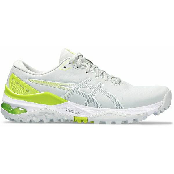 アシックス メンズ 靴下 アンダーウェア ASICS Men's GEL-KAYANO ACE 2 Golf Shoes Grey/Lime