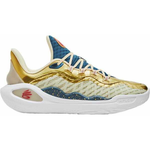 アンダーアーマー レディース バスケットボール スポーツ Under Armour Curry 11 Basketball Shoes Gold/Navy