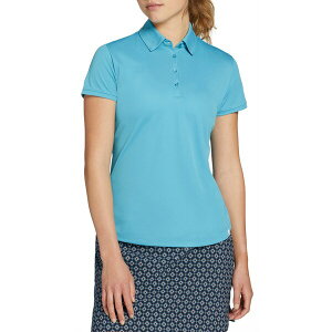 ウォルター・ヘーゲン レディース シャツ トップス Walter Hagen Women's Clubhouse Pique Short Sleeve Golf Polo Blue Splash