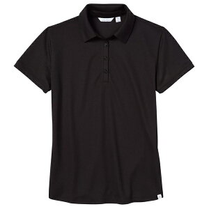 ウォルター・ヘーゲン レディース シャツ トップス Walter Hagen Women's Clubhouse Pique Short Sleeve Golf Polo Pure Black