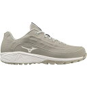 ~Ym Y 싅 X|[c Mizuno Men's Ambition 3 BB Turf Baseball Cleats Grey/White