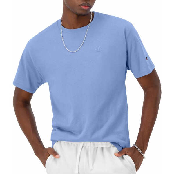 `sI Y Vc gbvX Champion Men's Classic Jersey 2.0 T-Shirt Plaster Blue