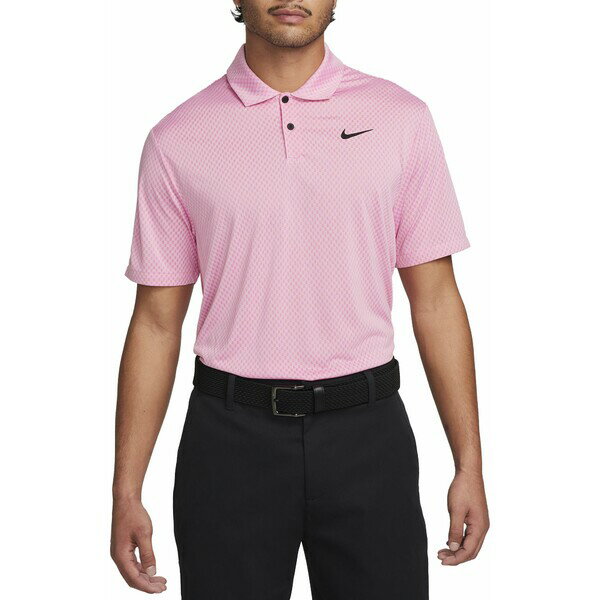 ナイキ メンズ シャツ トップス Nike Men's Dri-FIT Tour Polo Rush Fuchsia