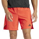 アディダス メンズ ハーフ＆ショーツ ボトムス adidas Men 039 s Designed for Training 7 039 039 Workout Shorts Bright Red