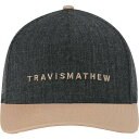 grX}q[ Y Xq ANZT[ TravisMathew Men's Passing Lane Golf Hat Heather Black/Portabella