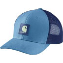 J[n[g Y Xq ANZT[ Carhartt Men's Rugged Flex Twill Mesh Back Logo Patch Cap Blue Lagoon