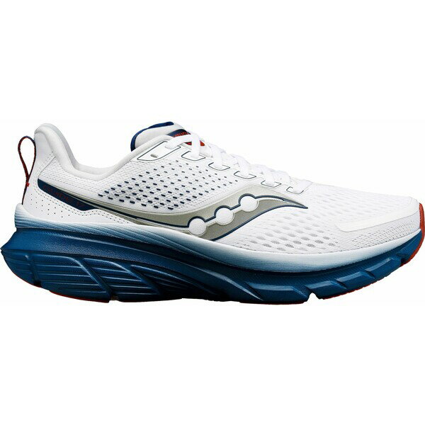 サッカニー メンズ ランニング スポーツ Saucony Men's Guide 17 Running Shoes White/Navy