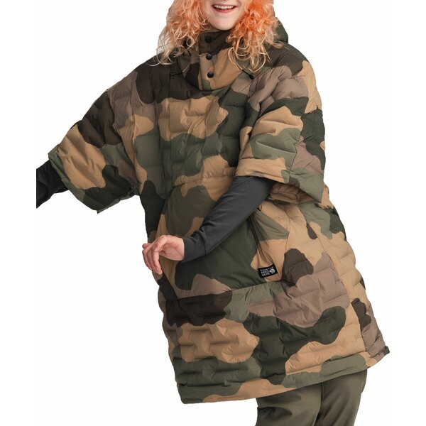 楽天astyマウンテンハードウェア レディース ジャケット＆ブルゾン アウター Mountain Hardwear Women's Stretchdown Poncho Sandstorm