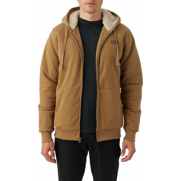 ˡ  ѡåȥ  O'Neill Men's Fifty Two Sherpa Full Zip Fleece Dark Khaki