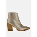 ロンンドンラグ レディース ブーツ シューズ Mugler Rhinestones Embellished Ankle Boots Gold