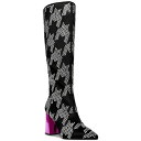 ベッツィジョンソン レディース ブーツ シューズ Women's Naomy Tall Block-Heel Boots Black/Silver Multi