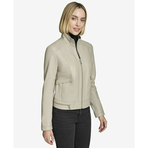 アンドリューマーク レディース ジャケット&ブルゾン アウター Women's Rowan Leather Racer Jacket Stone