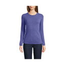 ランズエンド レディース ニット&セーター アウター Petite Cashmere Sweater Rich periwinkle heather