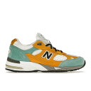 New Balance ニューバランス レディース スニーカー 【New Balance 991 SNS Yellow Blue (Women's)】 サイズ US_8.5(25.5cm) White/Blue/Yellow