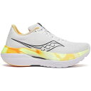 Saucony サッカニー レディース スニーカー 【Saucony Endorphin Trainer White Black Yellow Orange (Women's)】 サイズ US_9(26.0cm) White/Black(4)