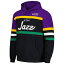 ߥå&ͥ  ѡåȥ  Utah Jazz Mitchell &Ness Head Coach Pullover Hoodie Black/Purple